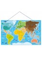 Mapa świata tablica edukacyjna 2w1