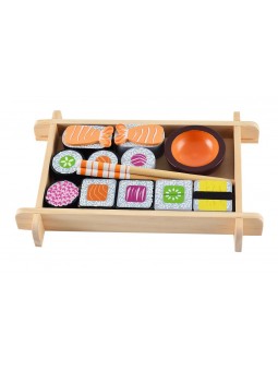 Sushi drewniane jedzenie