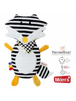 Termofor dla dziecka - Termofoxi Lisek czarno-biały