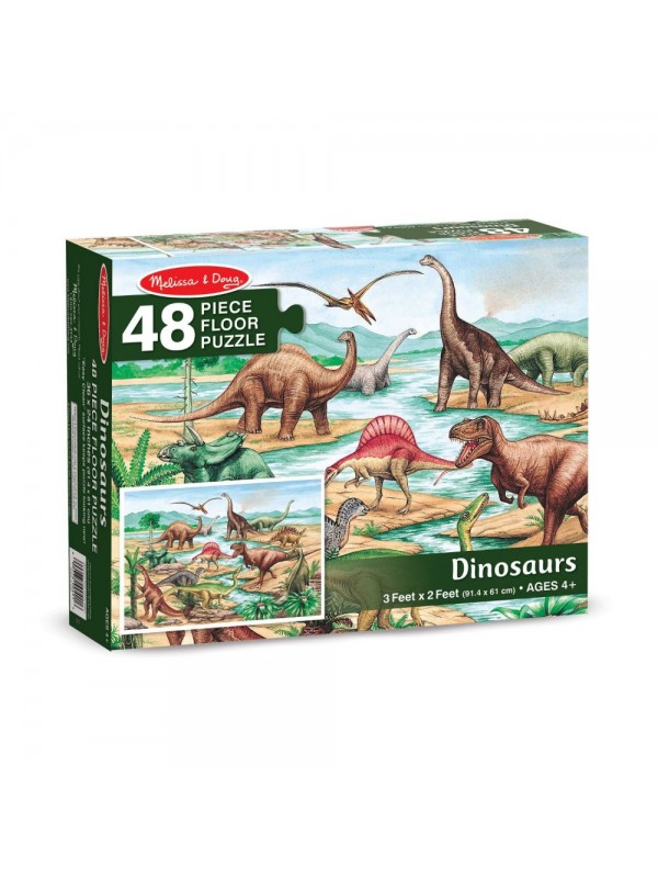 Puzzle podłogowe dinozaury 48el.