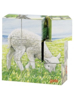Puzzle kostki z owieczką