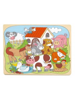 Puzzle kształty zwierzęta wiejskie
