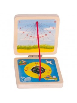 Zegar słoneczny i kompas