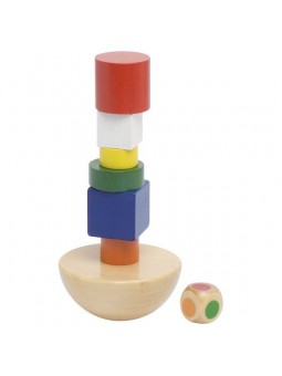 Balansująca wieża - gra drewniana