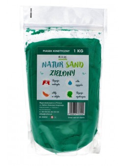Piasek kinetyczny zielony ColorSand - 1 kg