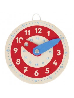 Podręczny zegar drewniany