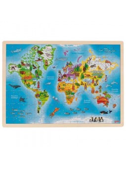 Układanka edukacyjna mapa świata
