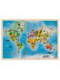 Układanka edukacyjna mapa świata