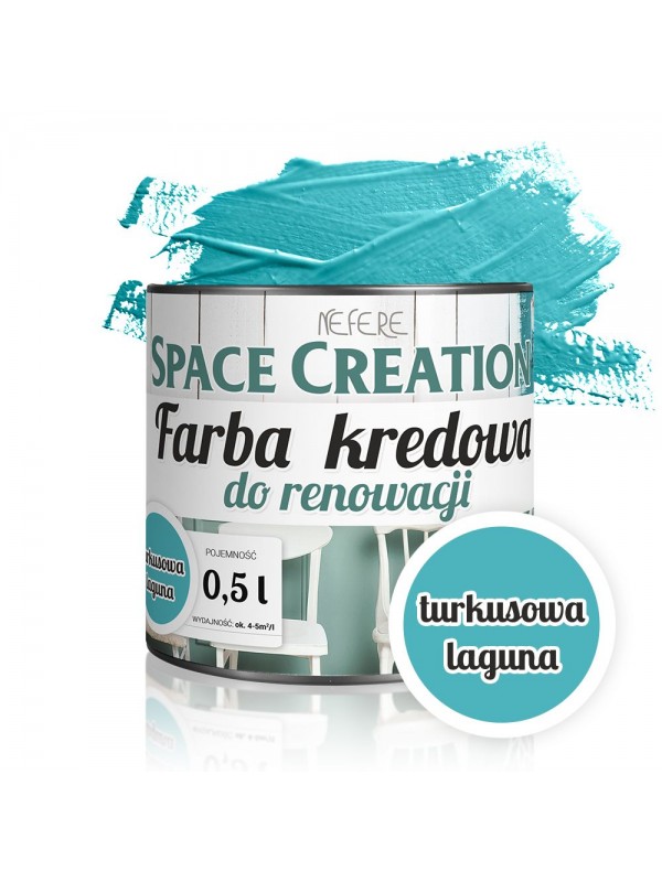 Farba do renowacji Space Creation Intense - turkusowa laguna 0,5l