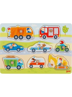 Puzzle z uchwytami dla maluszka - Pojazdy