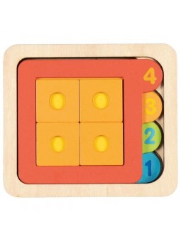 Puzzle warstwowe kształty i liczby