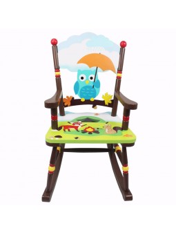 Fotel krzesło na biegunach dla dzieci Zaczarowany Las