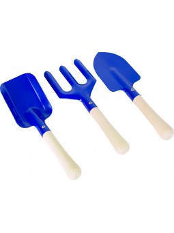 Zestaw 3 podręcznych mini narzędzi ogrodniczych niebieski