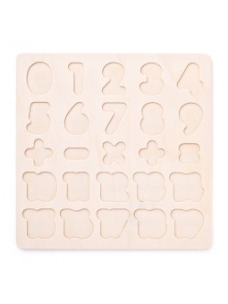Puzzle układanka drewniane cyferki