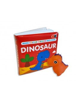 Zestaw zmieniający kolor książeczka z zabawką- Dinozaur