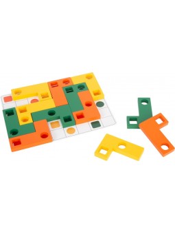 Klocki kształty geometryczne - zabawka Montessori