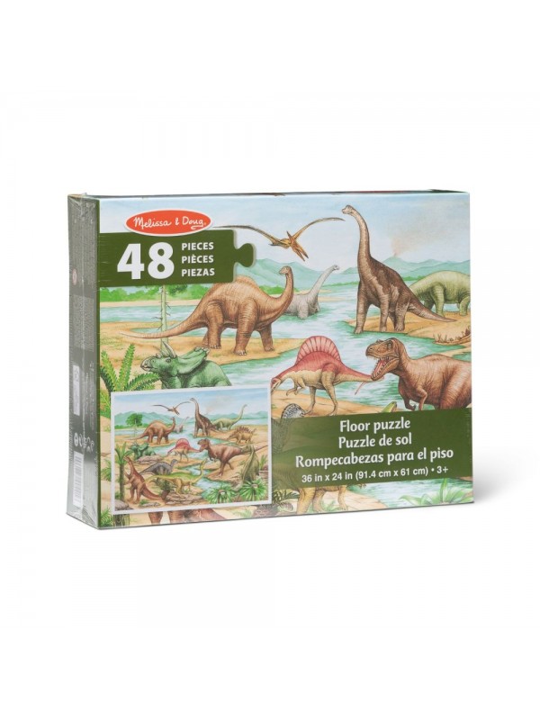 Puzzle podłogowe dinozaury 48el.